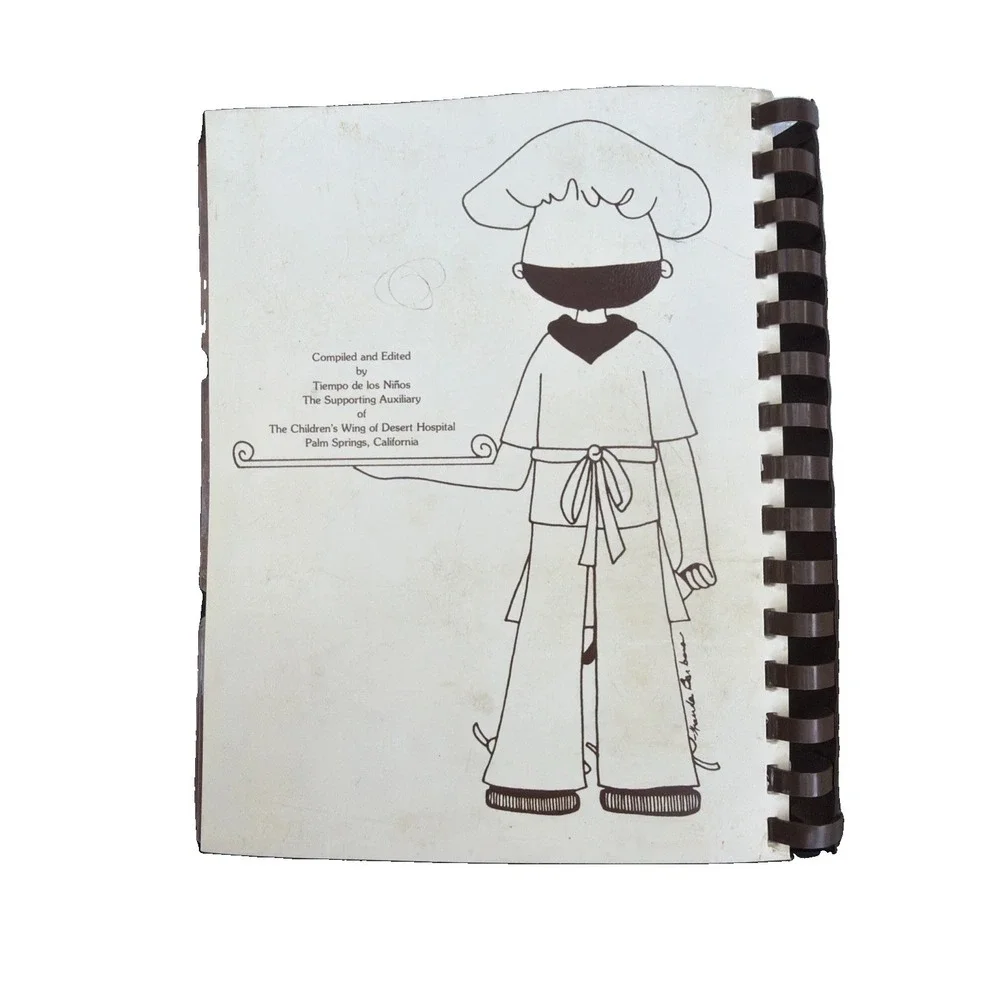 Palm Springs CA Celebrities Restaurants Residents Vtg Cookbook MCM 1979 SEEINDEX